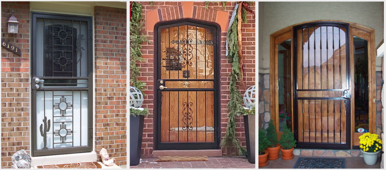 Custom Security Storm Doors in Denver Artistic Iron